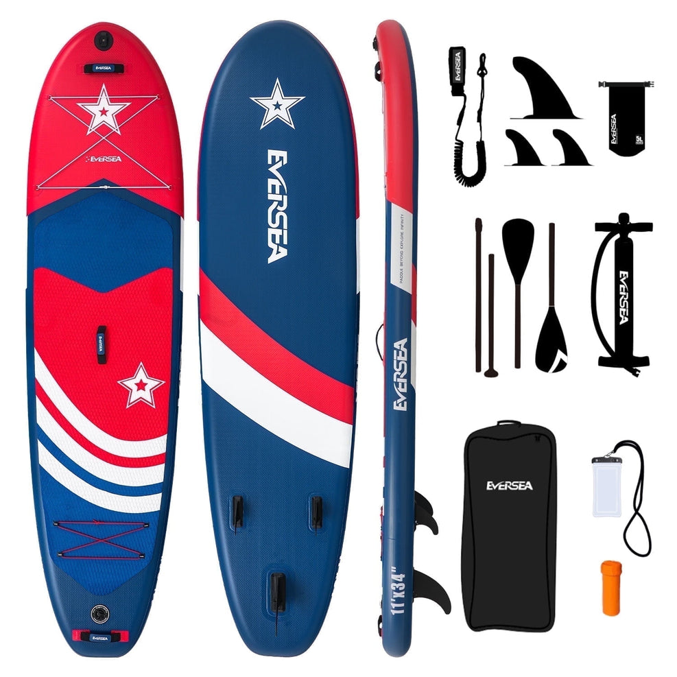 Inflatable Stand Up Paddle Board 11 FT Fishing Paddle board with Full SUP Accessories for All Skill Levels