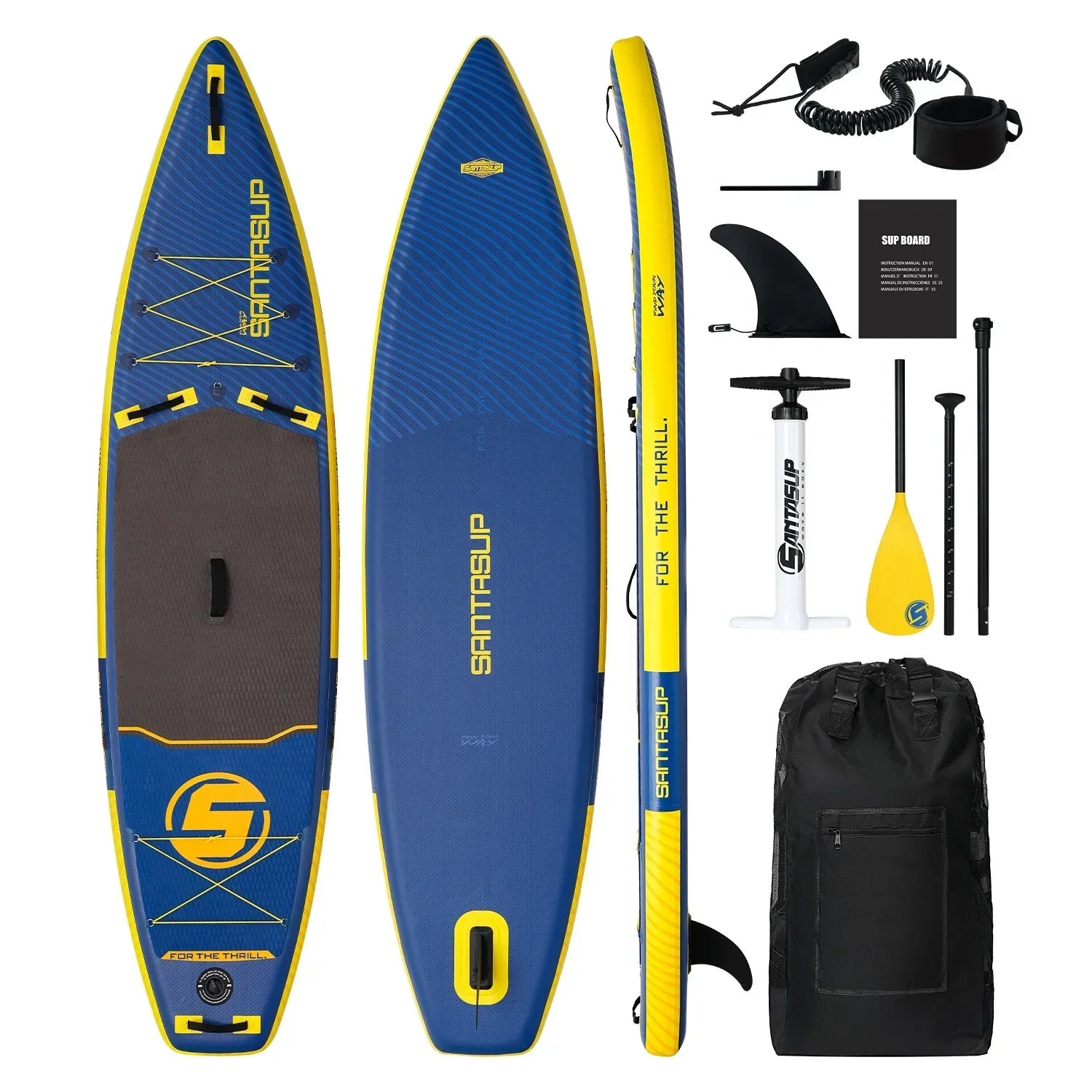 11ft Inflatable Stand Up Paddle Board Complete with High-Quality SUP Accessories