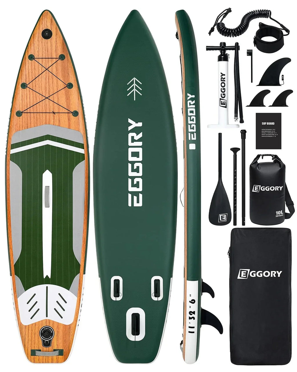 Max 200 kg SUP Board Paddle Board Thick Inflatable Stand Up Paddle SUP Board Set for Sports Rowing Backpack Spool Leash Premium SUP Board Set 335 cm Surfboard SUP Adult Paddle Board